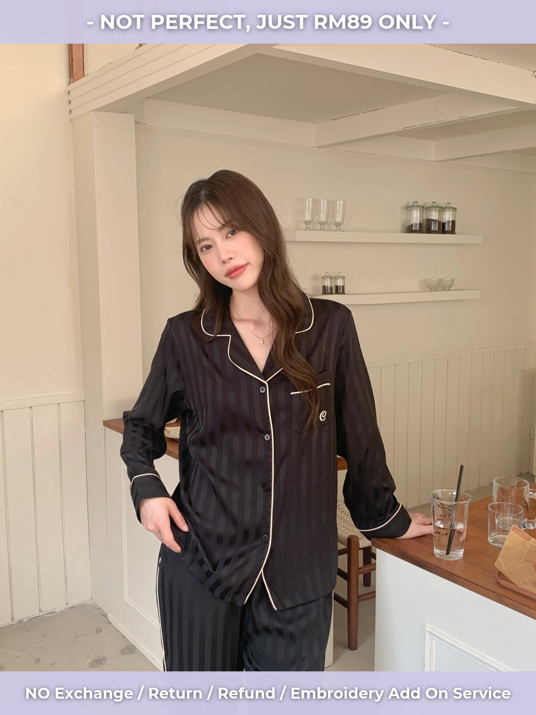 [ IMPERFECT RM89 ] Chillday Long Collection - Black