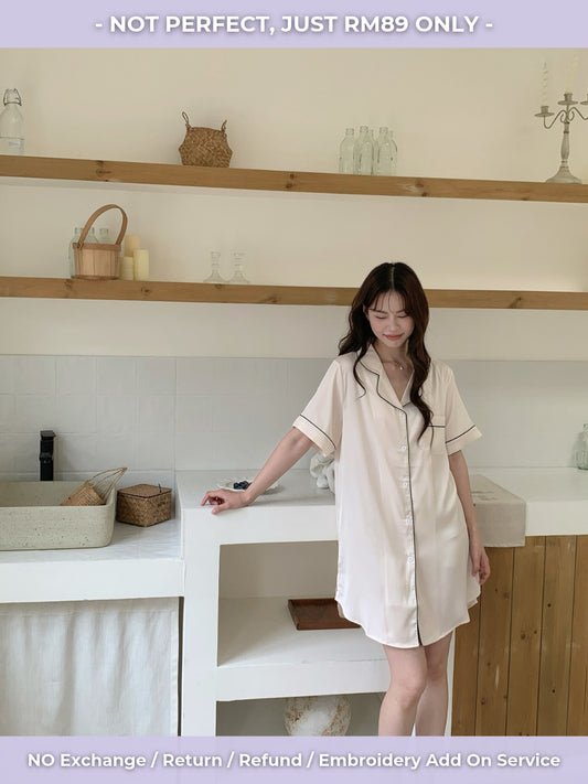 [ IMPERFECT RM89 ] Hailey Dress Collection - Cream
