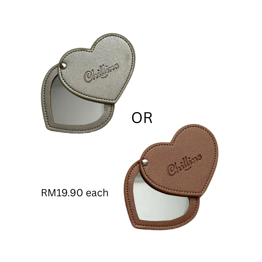 Chillins Love-Shaped Makeup Mirror