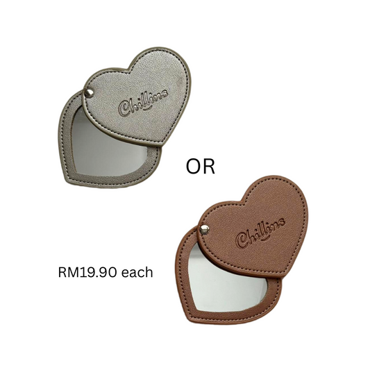 Chillins Love-Shaped Makeup Mirror