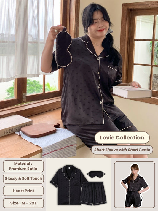 Lovie Collection : Short Sleeve with Short Pants (Galaxy Black)