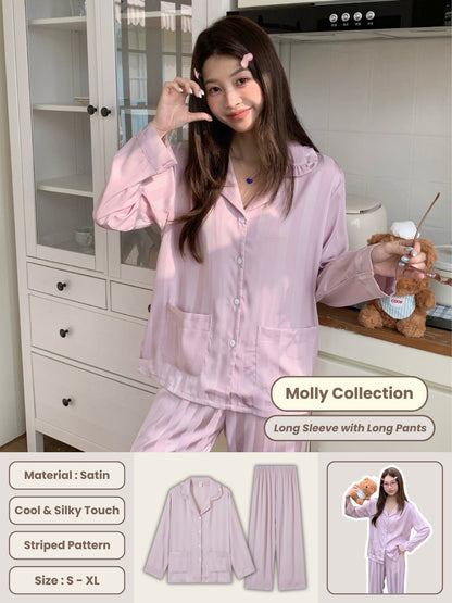 Molly Collection : Long Sleeve with Long Pants (Lupine)