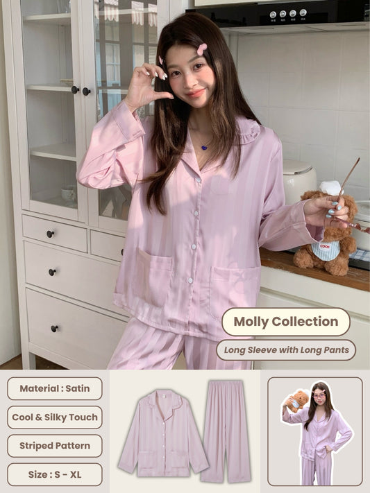 Molly Collection : Long Sleeve with Long Pants (Lupine)
