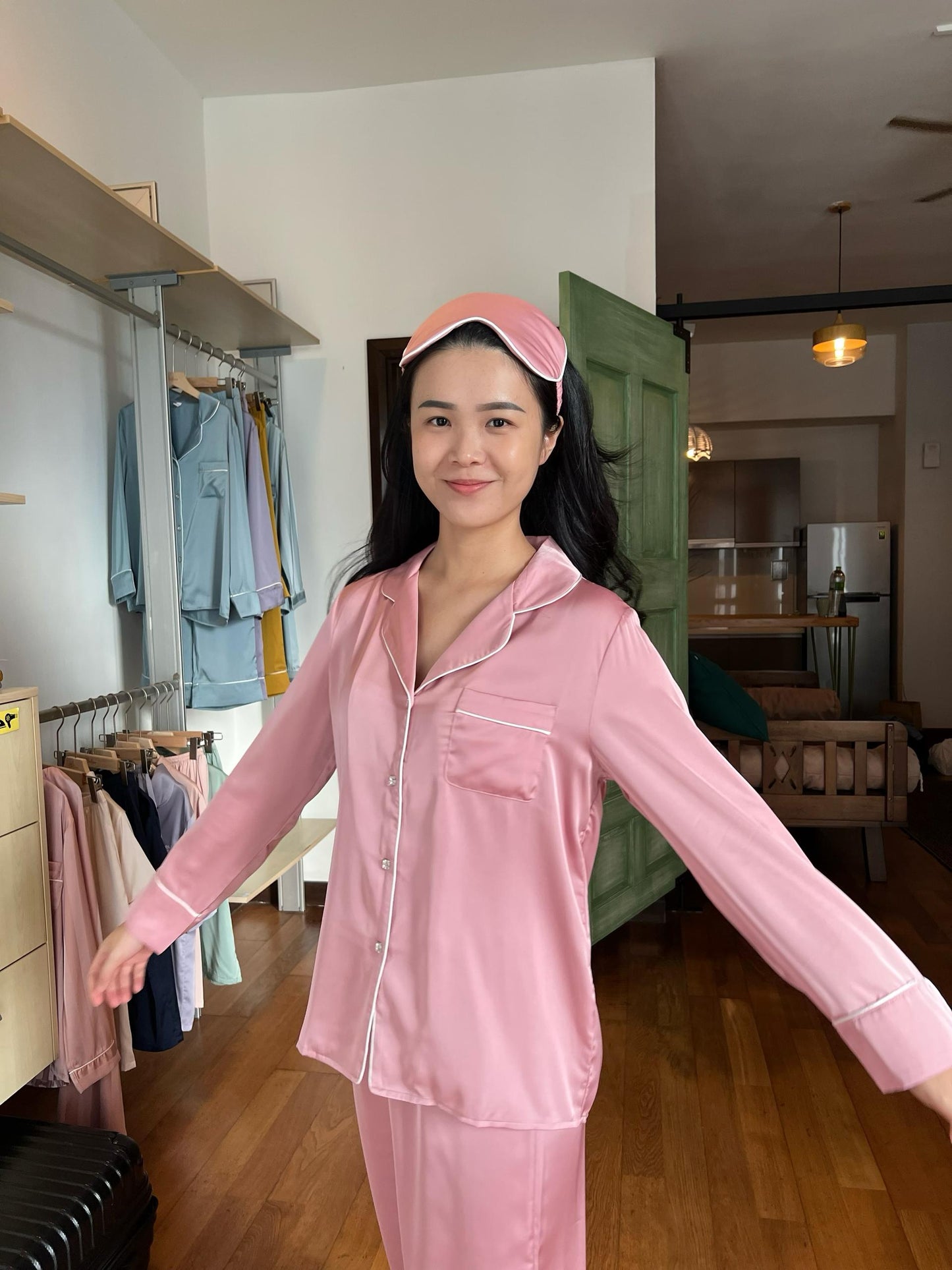 Blaire Collection : Long sleeve + long pants (Baby Pink)