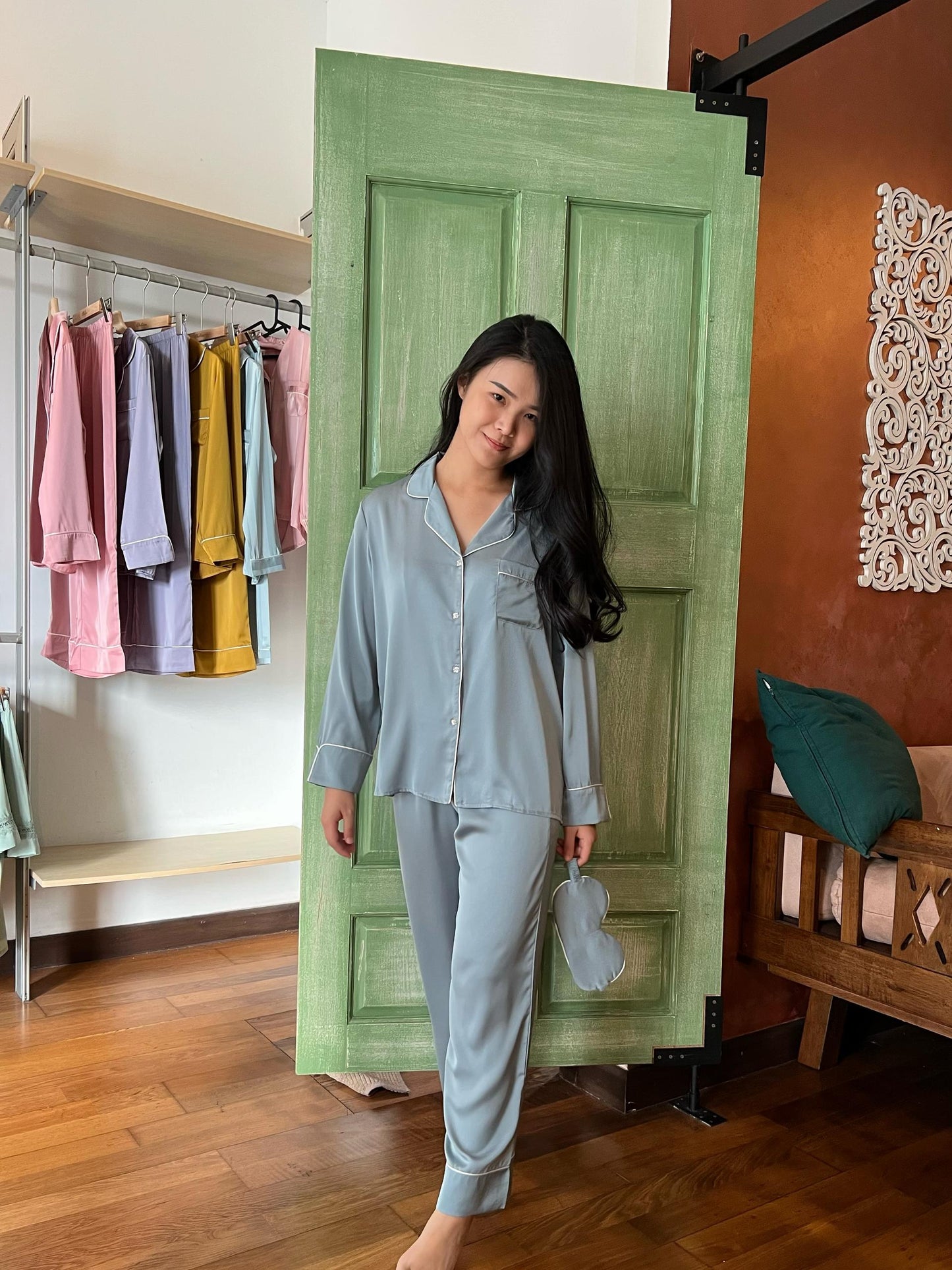 Blaire Collection : Long sleeve + long pants (Ocean Blue)
