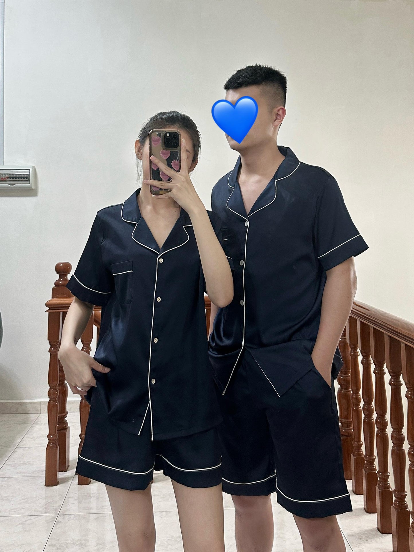 Eddie Collection : Short sleeve + short pants (Navy Blue)