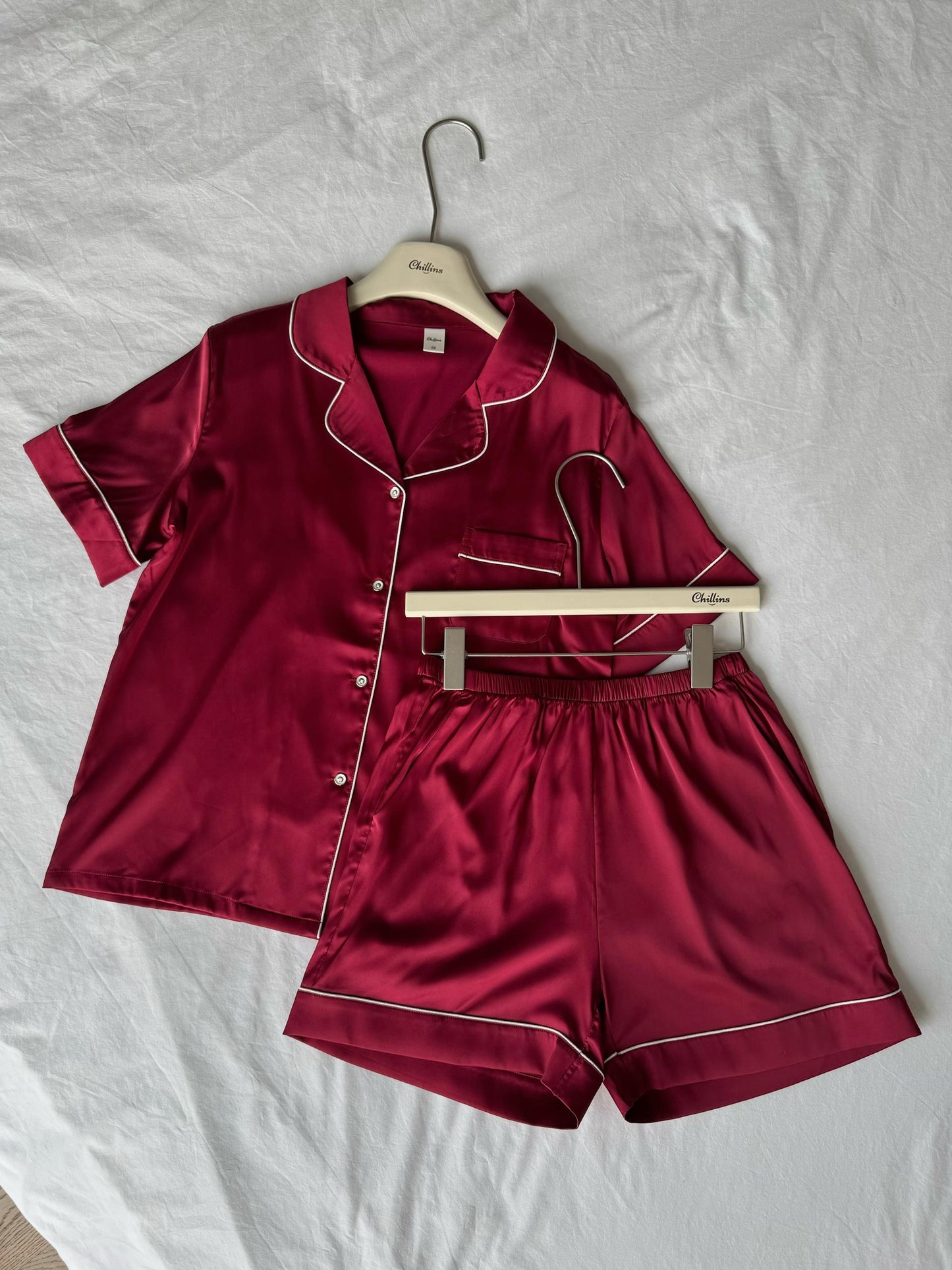 Abby Collection : Short sleeve + short pants (Maroon *LIMITED*)