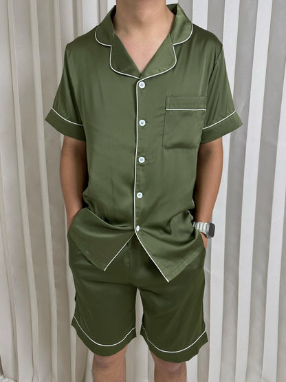Eddie Collection : Short Sleeve with Short Pants (Army Green *LIMITED*)