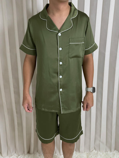 Eddie Collection : Short Sleeve with Short Pants (Army Green *LIMITED*)