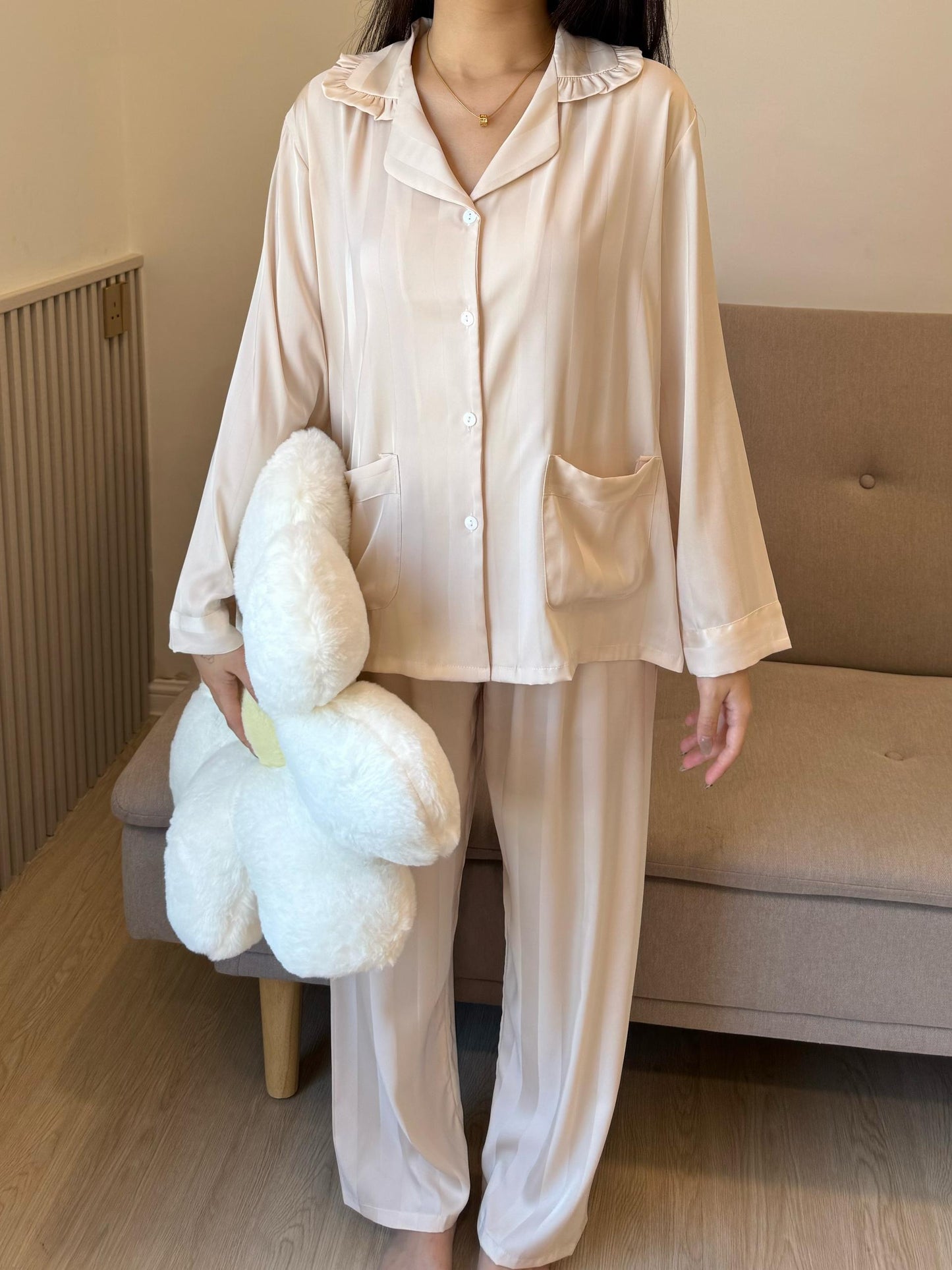 Molly Collection : Long sleeve + long pants (Almond)