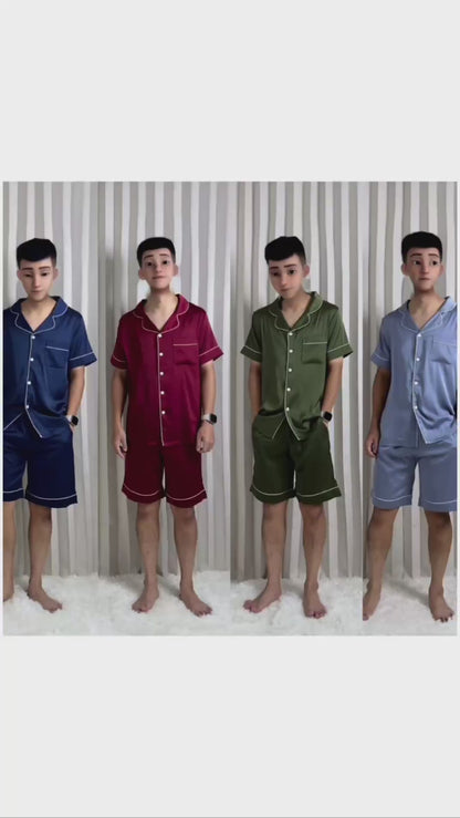 Eddie Collection : Short Sleeve with Short Pants (Maroon *LIMITED*)